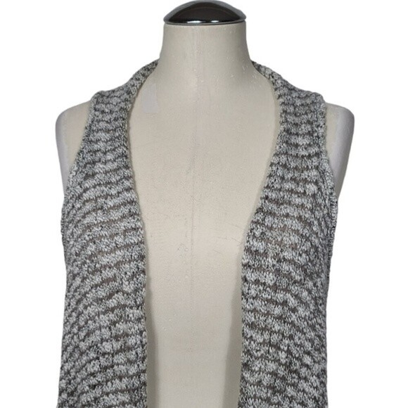 A Pea In The Pod Maternity Sleeveless Long Grey Cardigan M - Picture 2 of 7